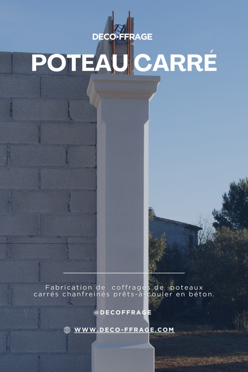 Construction réussie poteau béton