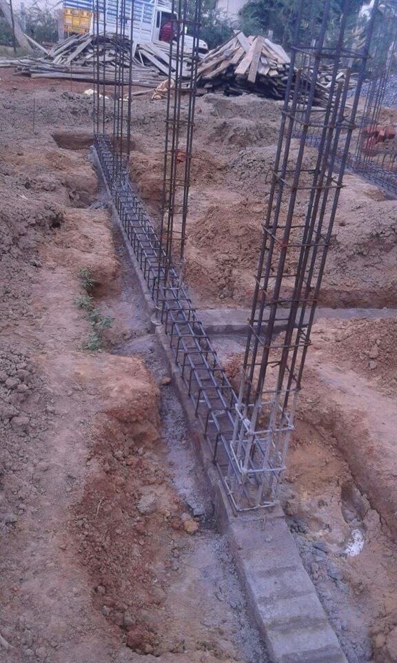 Construction réussie poteau béton