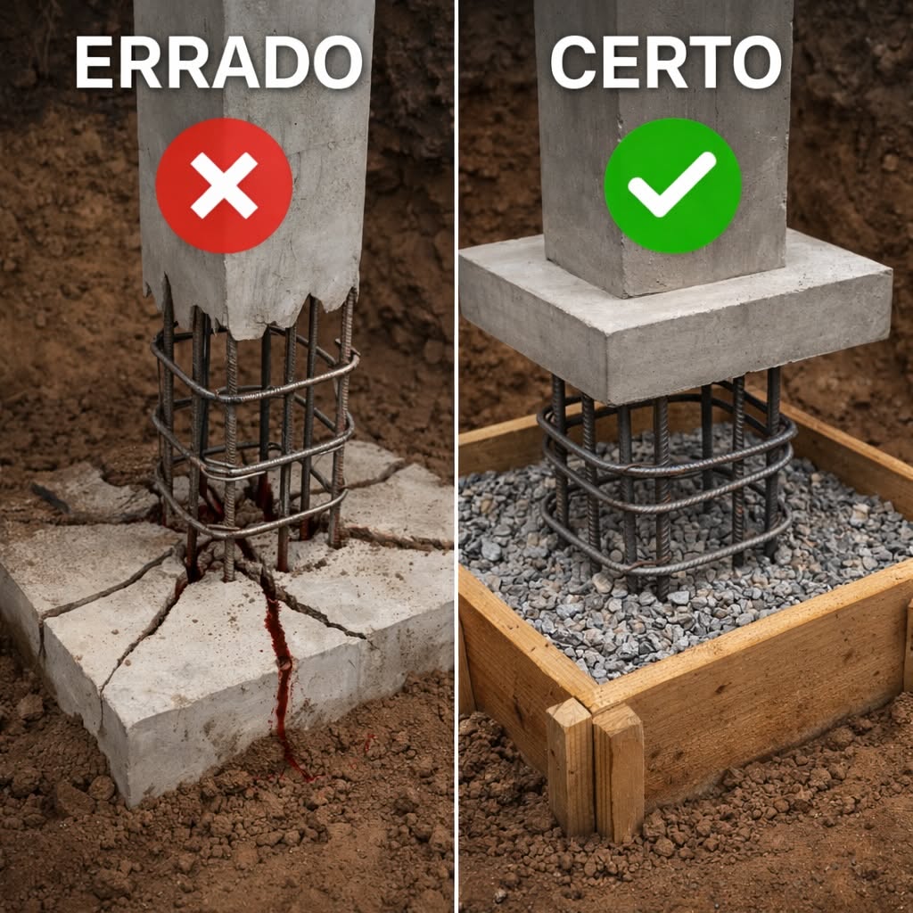 Construction réussie poteau béton