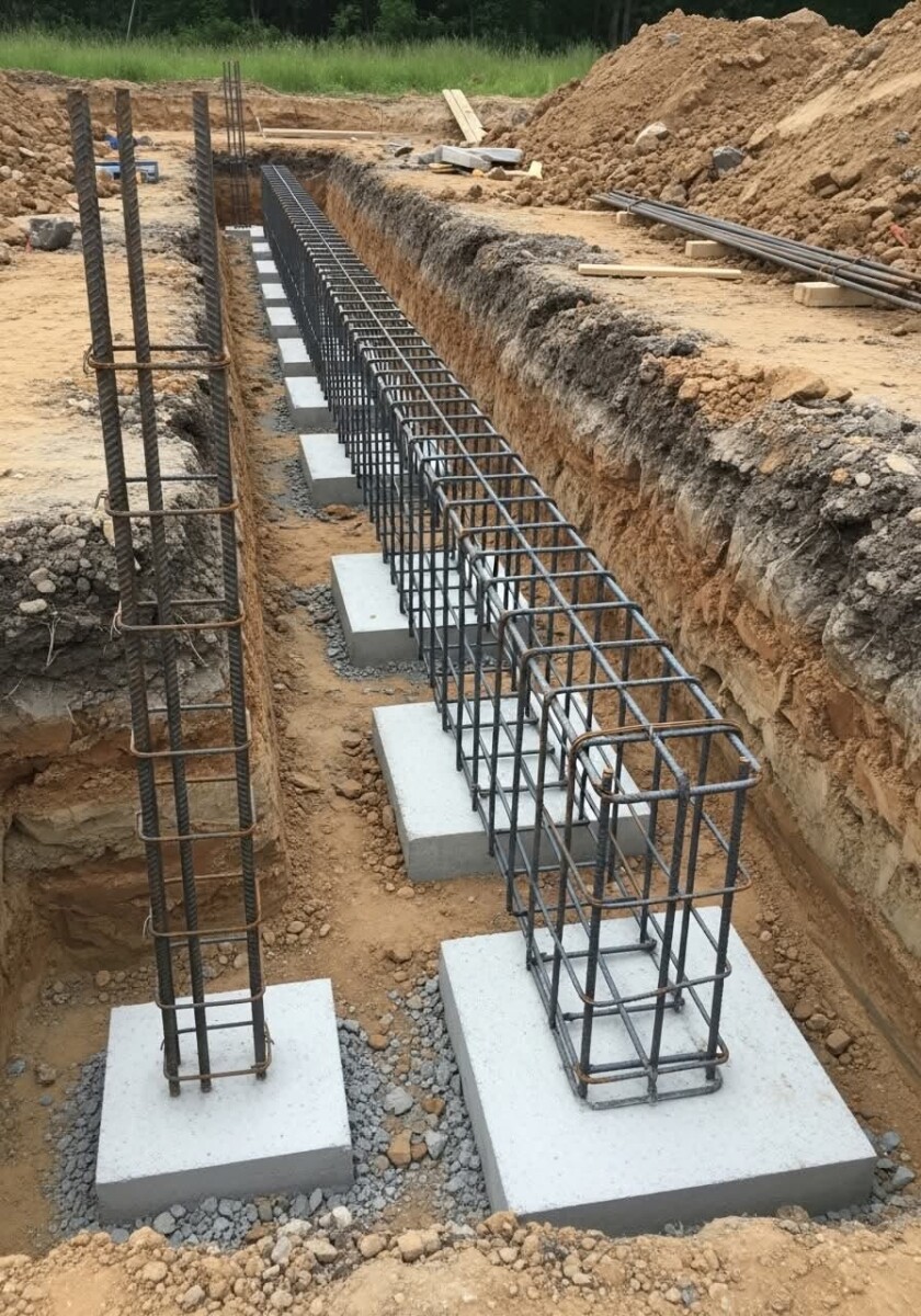 Étapes coffrage poteau béton