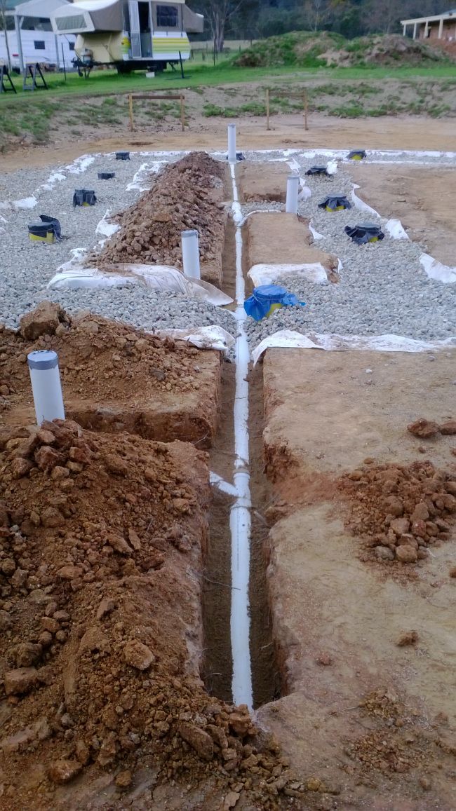 Fondation par puits durable