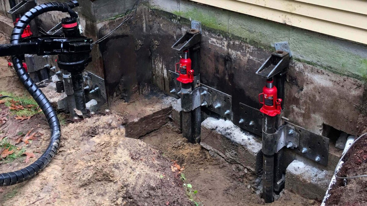installation de fondations sur pieux