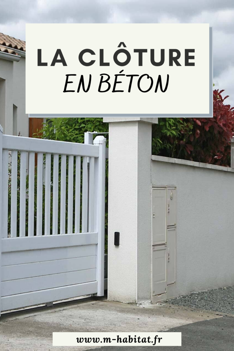 Plaque béton clôture prix