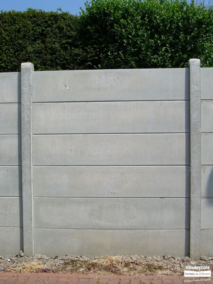 Clôture béton pour jardin