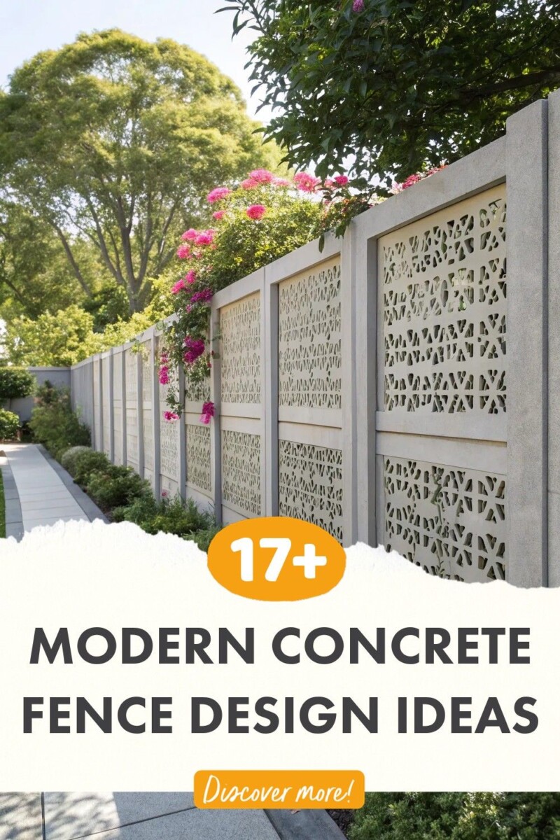 Panneaux clôture béton moderne
