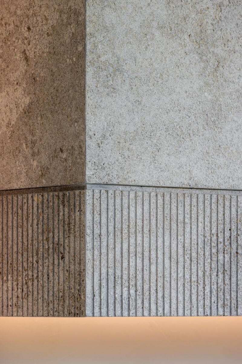 Élégante plaque béton patio