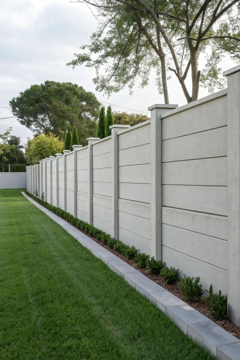 Clôture béton esthétique