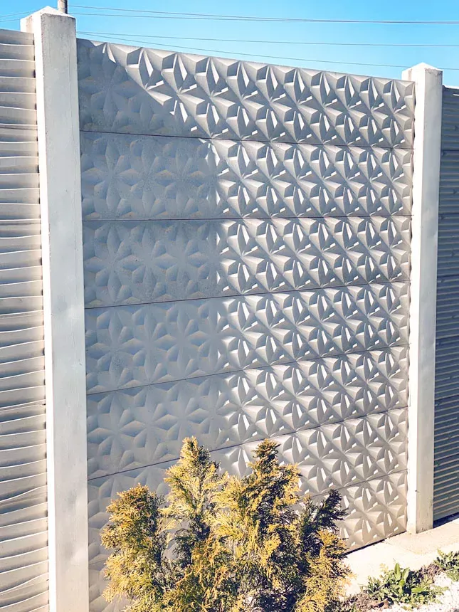 Choix designs clôture béton