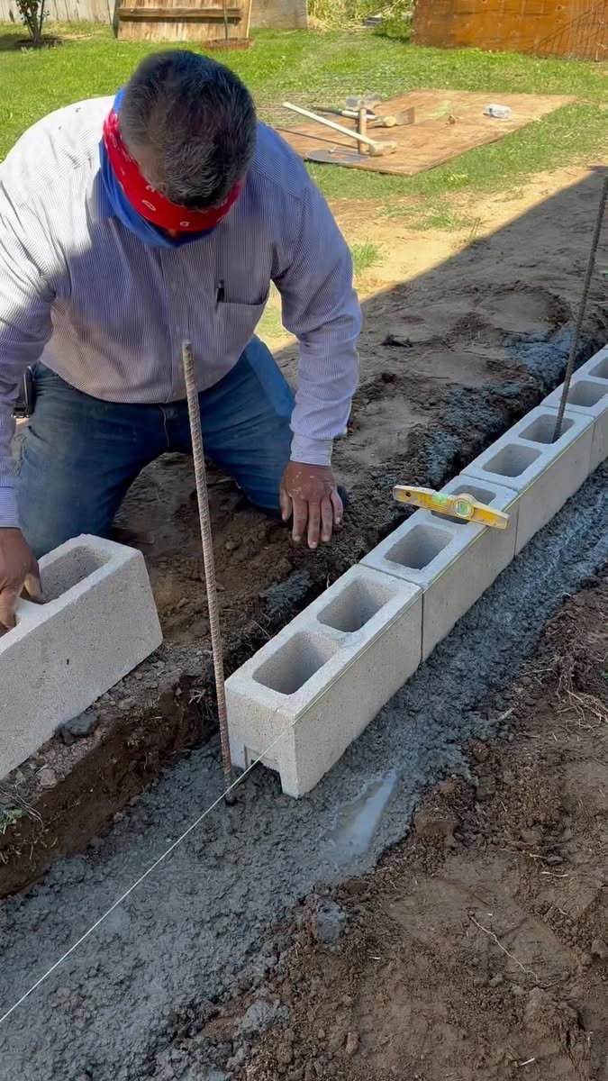 Renforcement chainage parpaing