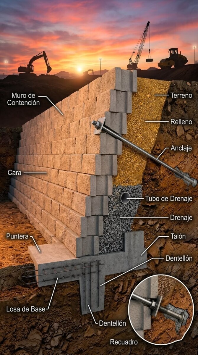 Construction chainage horizontal