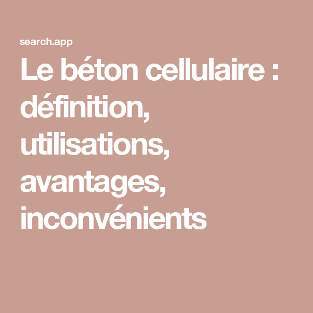 Coût du béton cellulaire