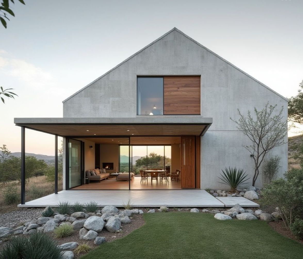 Maison préfabriquée en béton