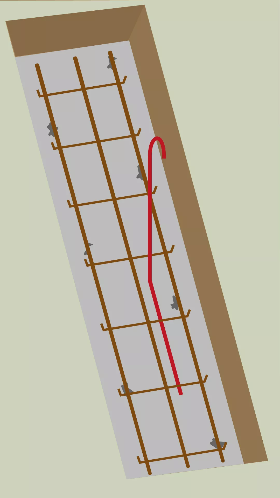 Renforcement armature semelle